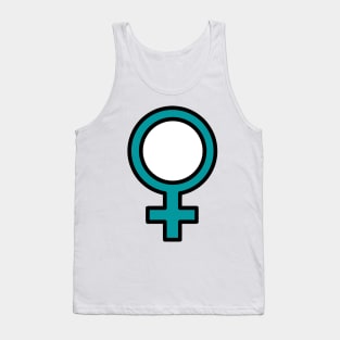 Blue Female Symbol Tank Top